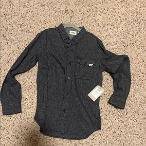 Vans Boys Charcoal Button Down Shirt